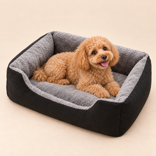 Cozy Winter Cushion Bed for Cats & Small Pets