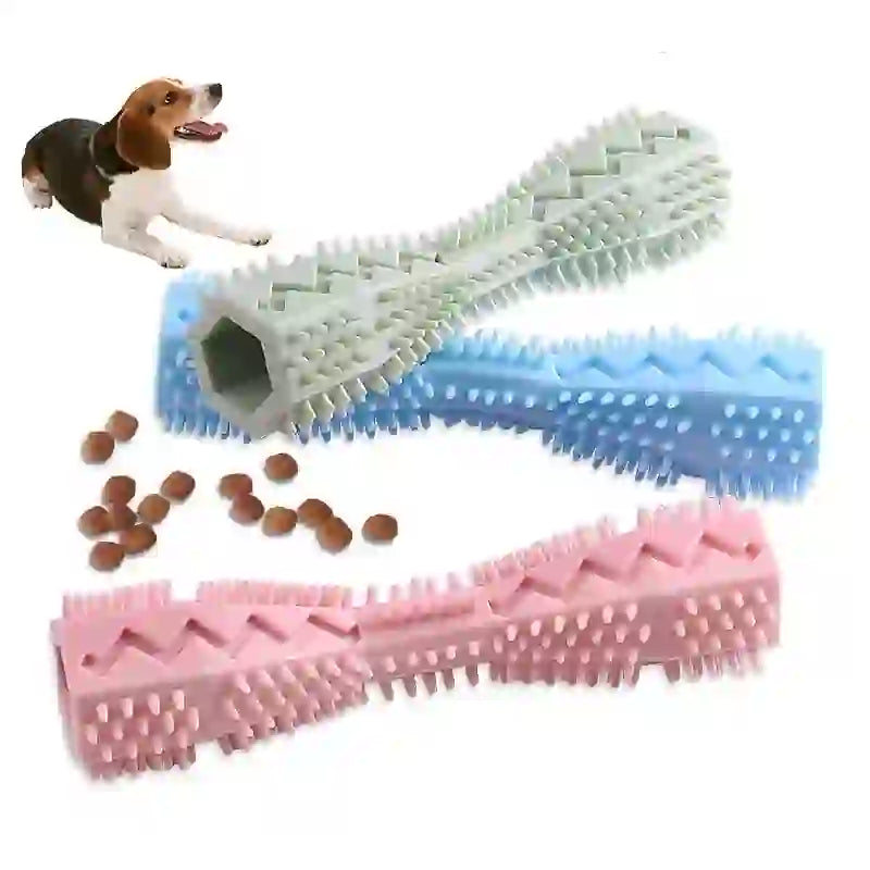 Soft Rubber Dental Toothbrush Chew Stick for Dogs