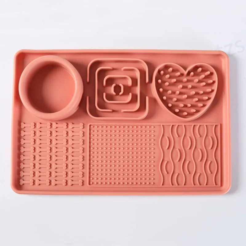 Silicone Lick Mat Slow Feeder for Dogs & Cats