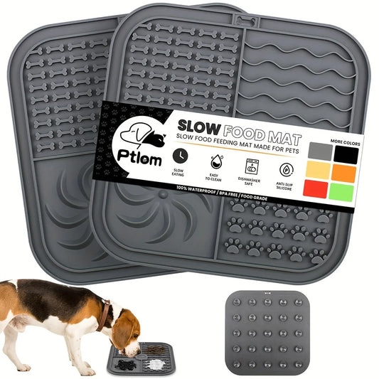Dog Bathing Lick Mat Slow Feeder for Dogs & Cats