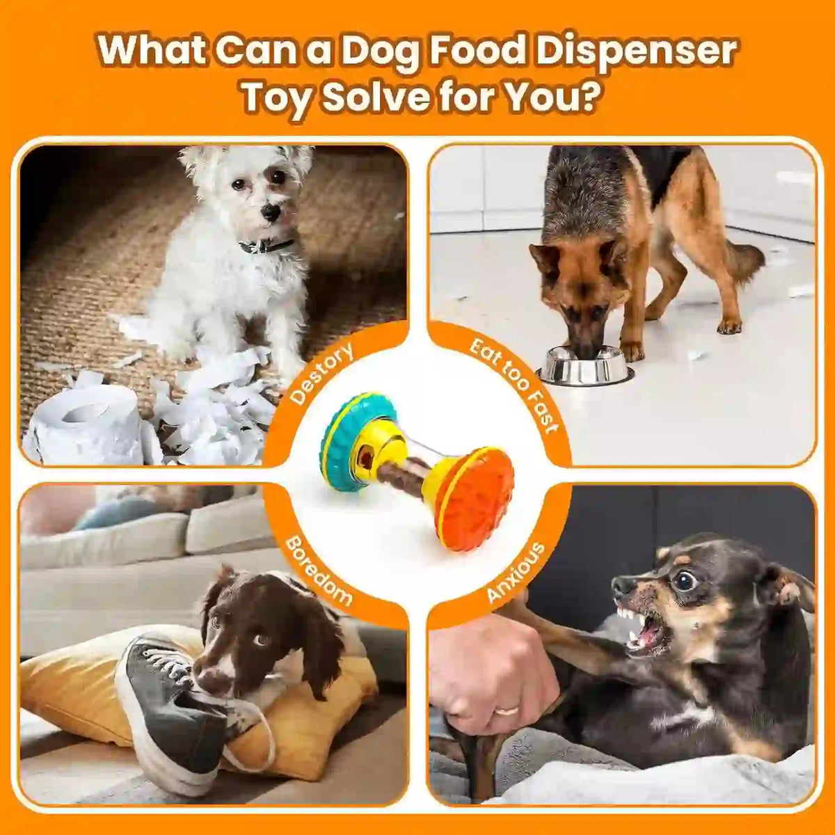 Interactive Treat Dispensing Puzzle Slow Feeder