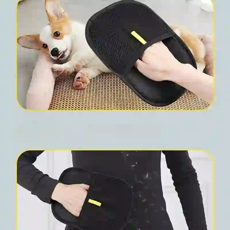 Pet Hair Remover Glove for Clothes & Fur