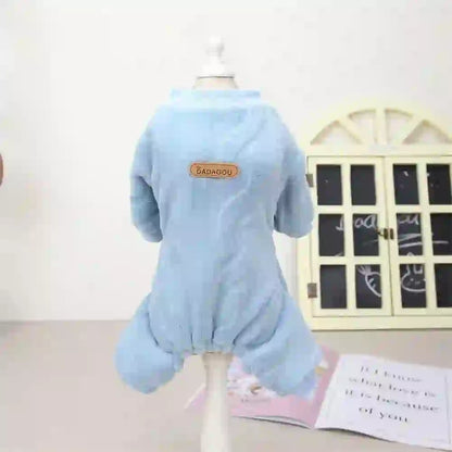 Cozy Fleece Dog Jumpsuit for Cold Weather