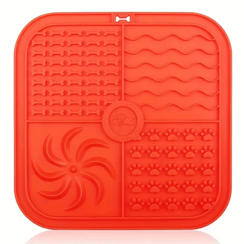 Dog Bathing Lick Mat Slow Feeder for Dogs & Cats