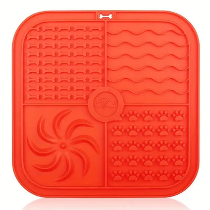 Dog Bathing Lick Mat Slow Feeder for Dogs & Cats