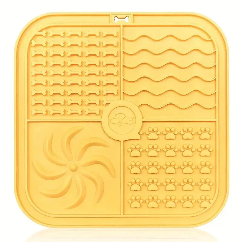 Dog Bathing Lick Mat Slow Feeder for Dogs & Cats