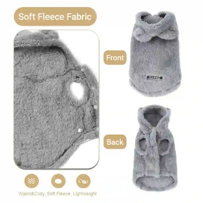 Cozy Fleece Hoodie Coat for Dogs & Cats