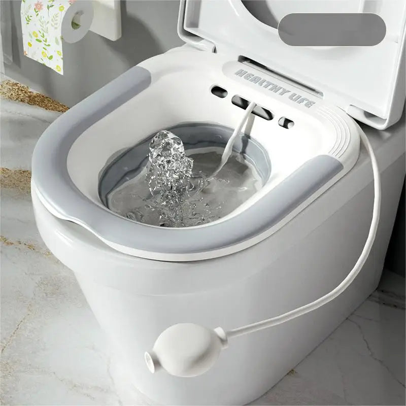 Folding Pet Sitz Bath Tub for Dogs & Cats