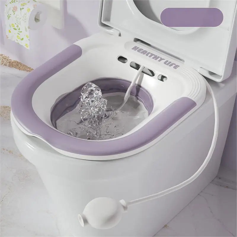 Folding Pet Sitz Bath Tub for Dogs & Cats