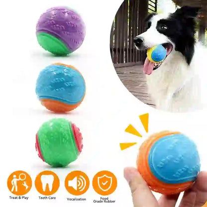 Squeaky Dental Chew Toy for Dogs & Pets