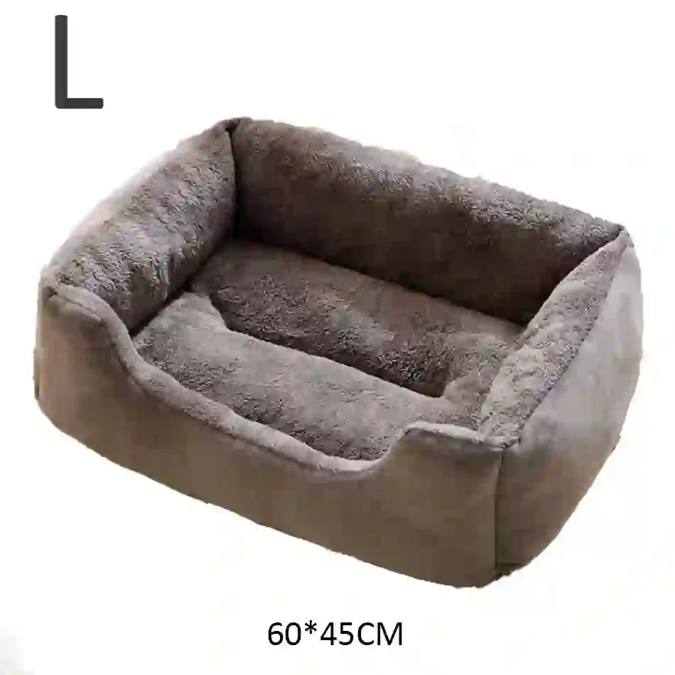 Cozy Soft Cushion Basket Bed for Cats & Dogs