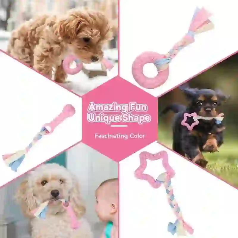 Interactive Dental Chew Toy Set for Dogs