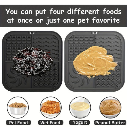 Dog Bathing Lick Mat Slow Feeder for Dogs & Cats