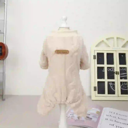 Cozy Fleece Dog Jumpsuit for Cold Weather
