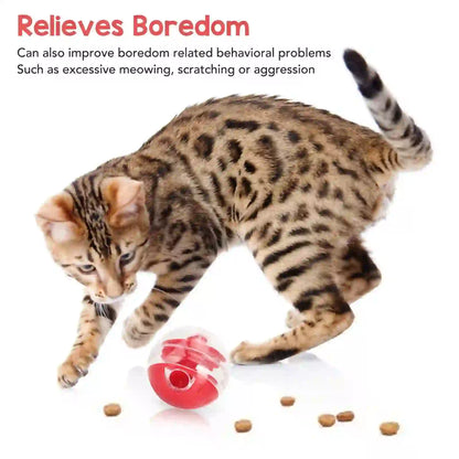 Interactive Treat Dispensing Puzzle Feeder for Cats