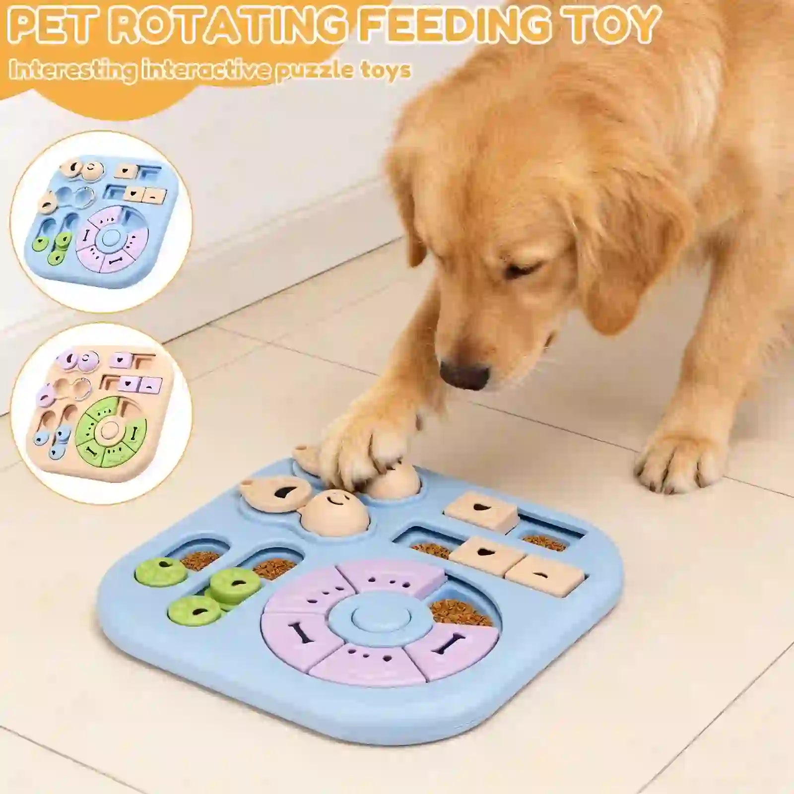 Interactive Treat Dispensing Puzzle Feeder for Dogs