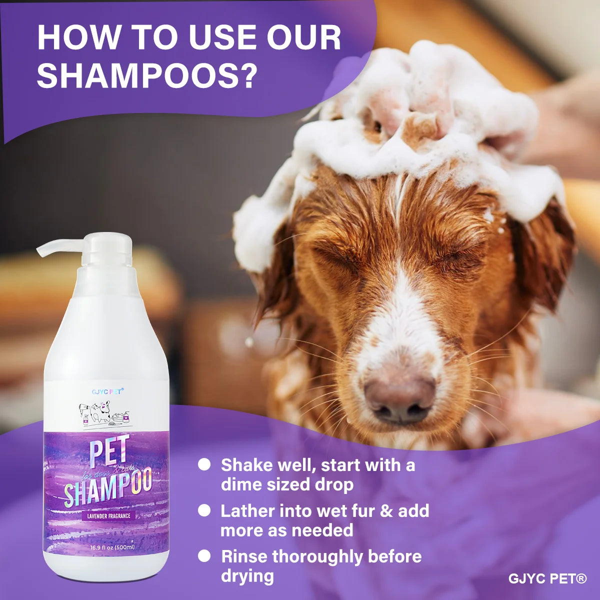 Hypoallergenic Lavender Pet Shampoo