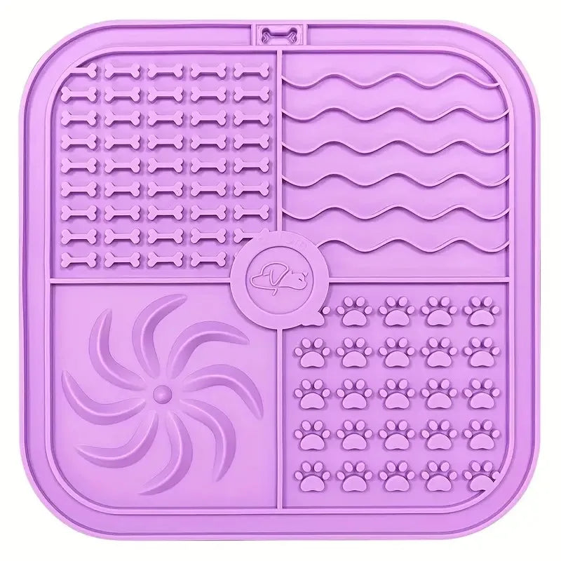 Dog Bathing Lick Mat Slow Feeder for Dogs & Cats