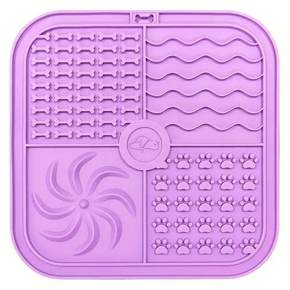Dog Bathing Lick Mat Slow Feeder for Dogs & Cats