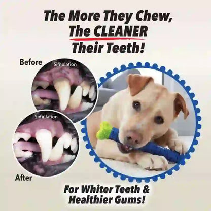 Rubber Dental Chew & Teeth Massager Rod for Dogs