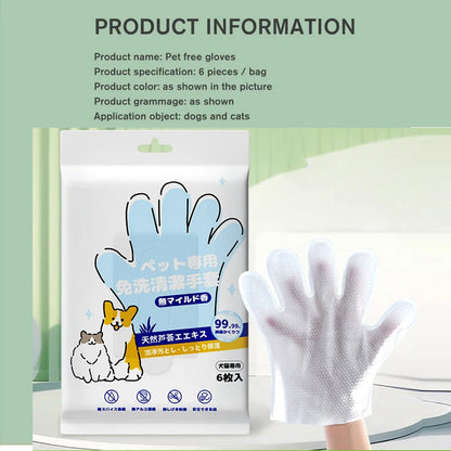Pet Cleaning Gloves for Dogs & Cats