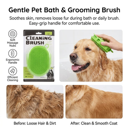 Soft Massage Bathing Brush for Dogs & Cats