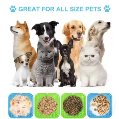 Silicone Dog Lick Mat for Bathing & Training