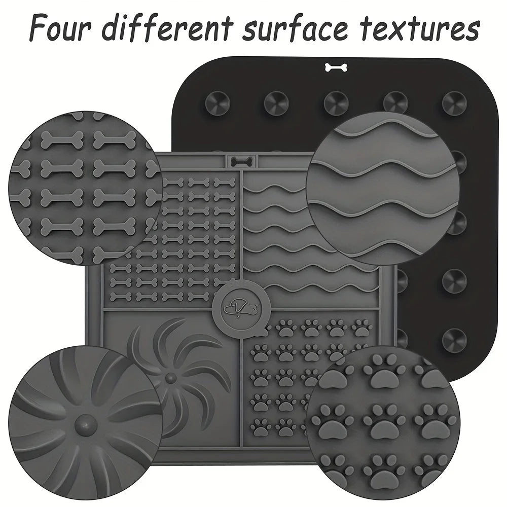 Dog Bathing Lick Mat Slow Feeder for Dogs & Cats
