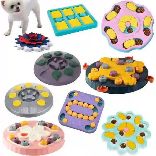 Interactive Puzzle Slow Feeder Bowl for Pets