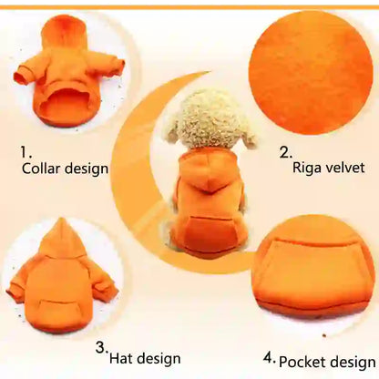 Cozy Cotton Hoodie Jacket for Dogs & Cats