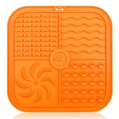Dog Bathing Lick Mat Slow Feeder for Dogs & Cats