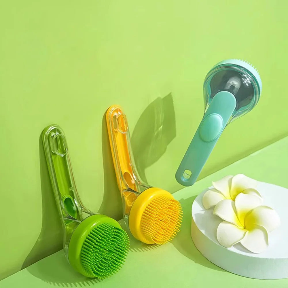 Pet Bath Massage Scrubber Brush for Dogs & Cats