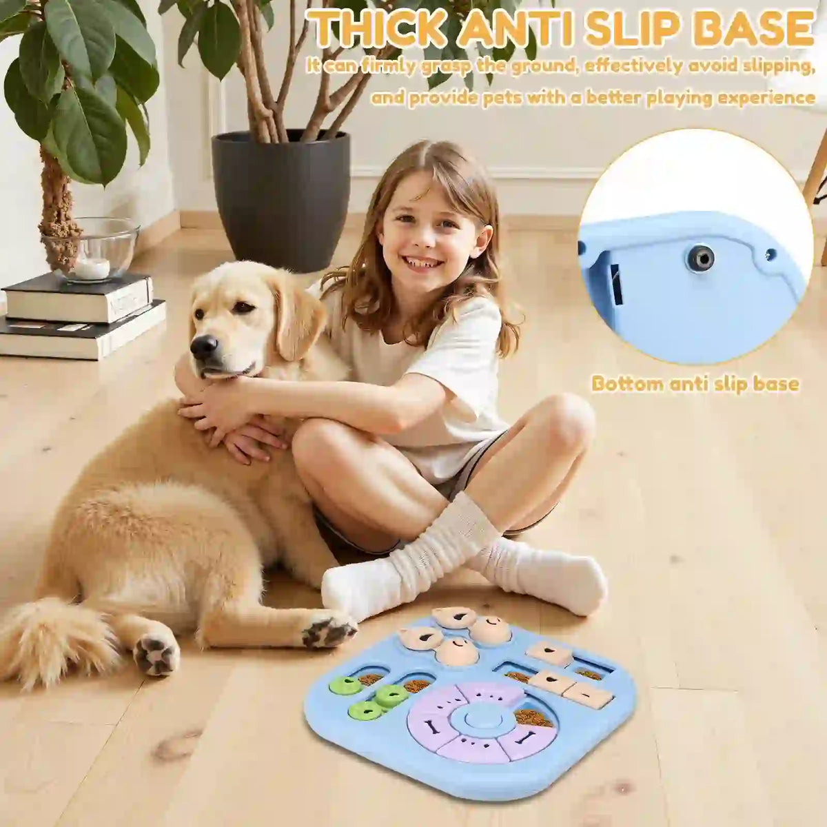 Interactive Treat Dispensing Puzzle Feeder for Dogs