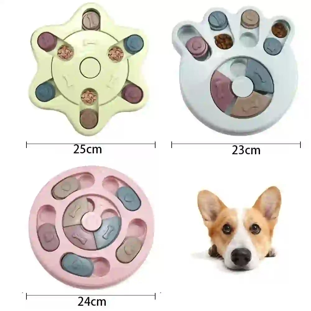 Interactive Puzzle Slow Feeder Bowl for Pets
