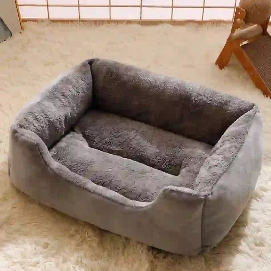 Cozy Winter Cushion Bed for Cats & Small Pets
