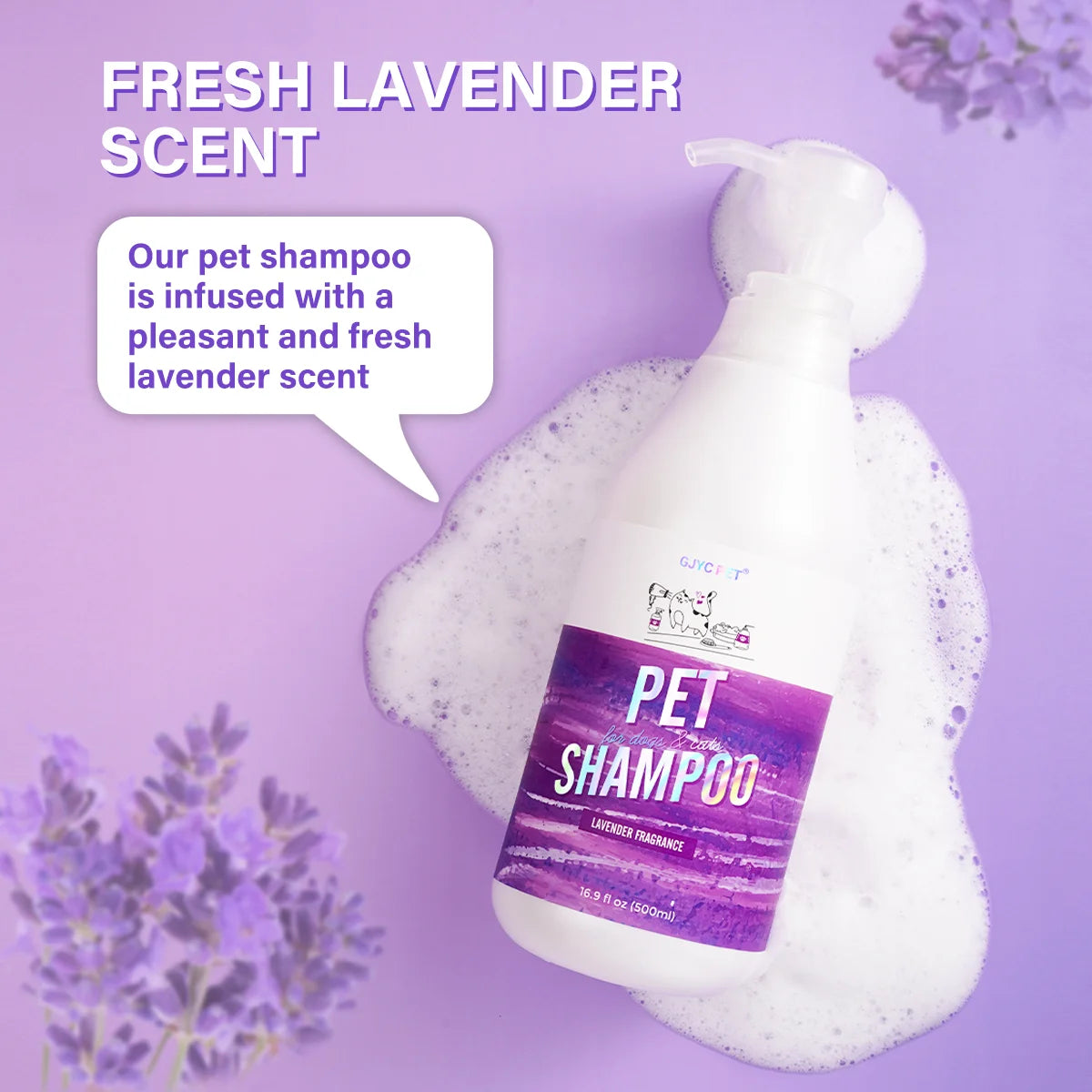 Hypoallergenic Lavender Pet Shampoo