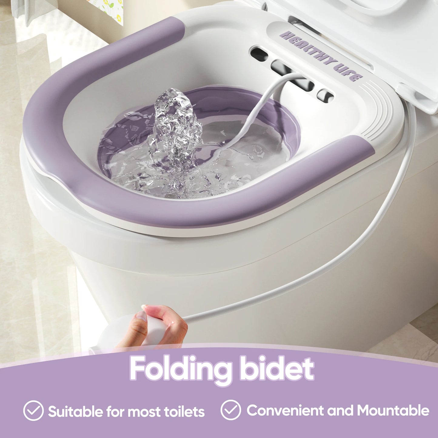 Folding Pet Sitz Bath Tub for Dogs & Cats