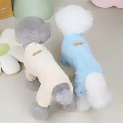 Cozy Fleece Dog Jumpsuit for Cold Weather