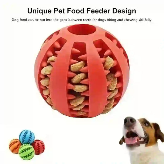 Interactive Dental Treat Chew Ball for Dogs