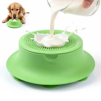 Silicone Dog Lick Mat Slow Feeder with Suction Base