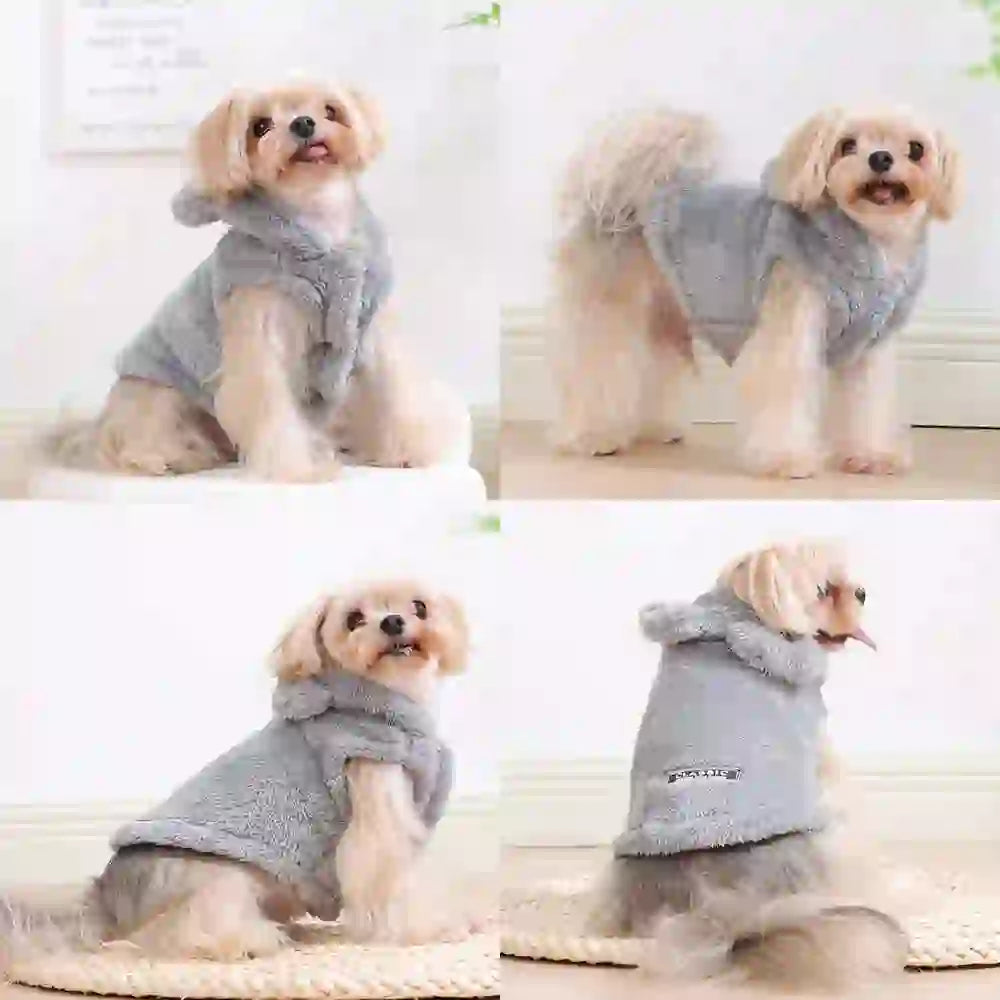 Cozy Fleece Hoodie Coat for Dogs & Cats