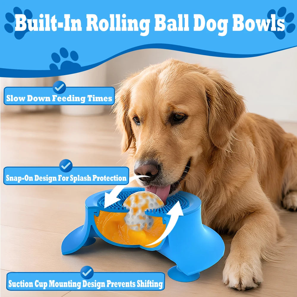 Silicone Dog Lick Mat Slow Feeder with Suction Base