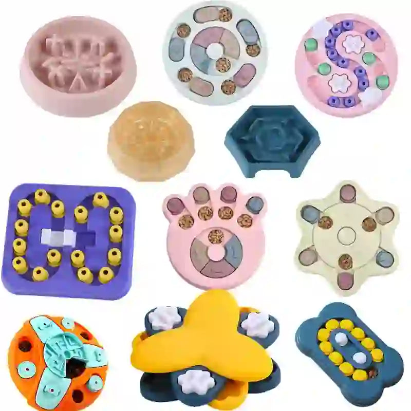 Interactive Puzzle Slow Feeder Bowl for Pets