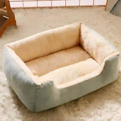 Cozy Soft Cushion Basket Bed for Cats & Dogs