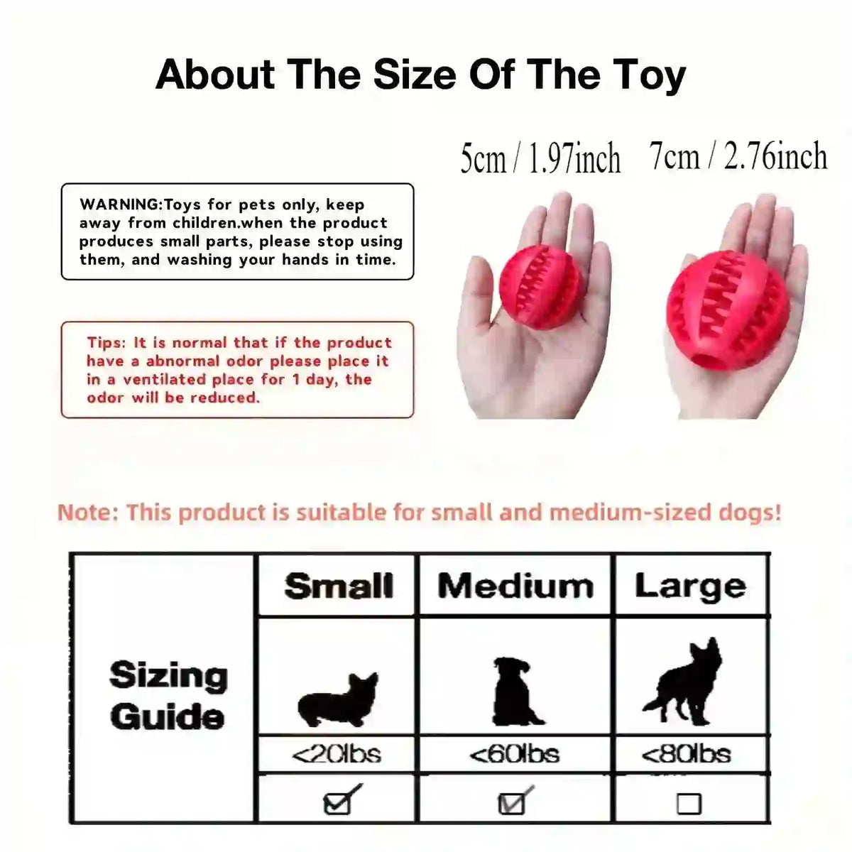 Interactive Dental Treat Chew Ball for Dogs