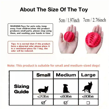 Interactive Dental Treat Chew Ball for Dogs