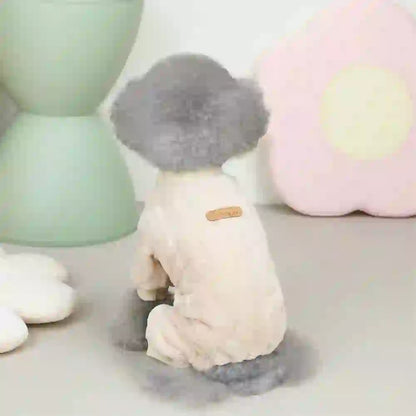 Cozy Fleece Dog Jumpsuit for Cold Weather