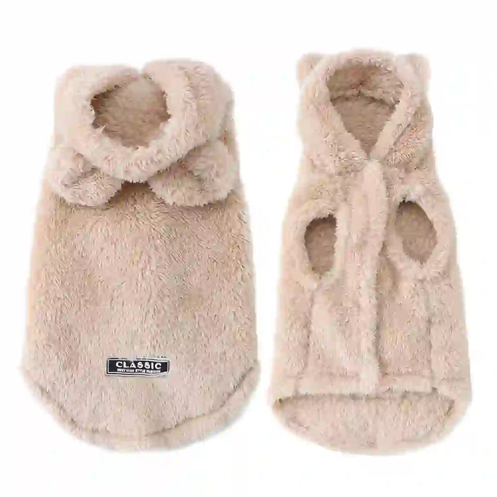 Cozy Fleece Hoodie Coat for Dogs & Cats