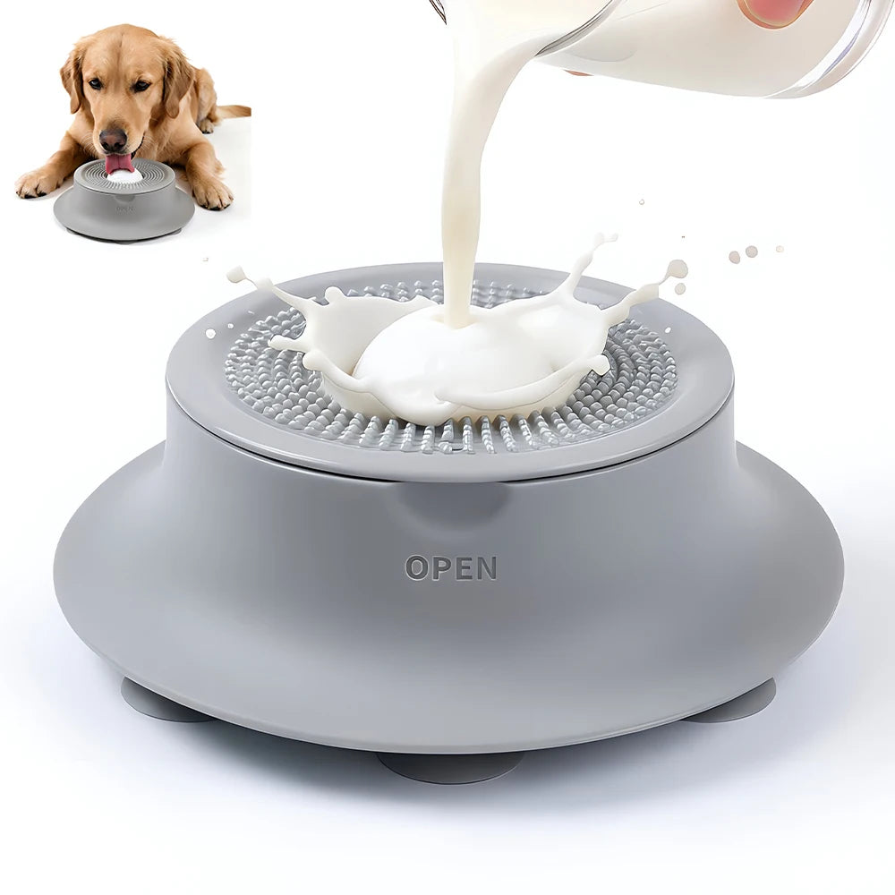 Silicone Dog Lick Mat Slow Feeder with Suction Base