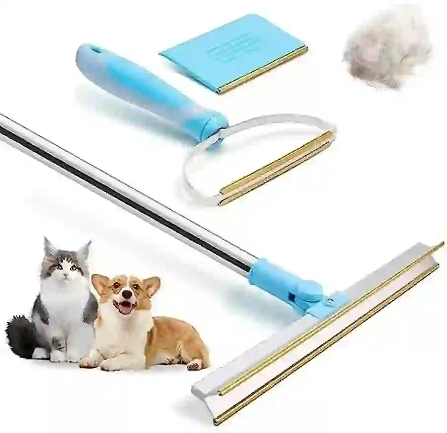 Telescopic Pet Hair Remover Rake